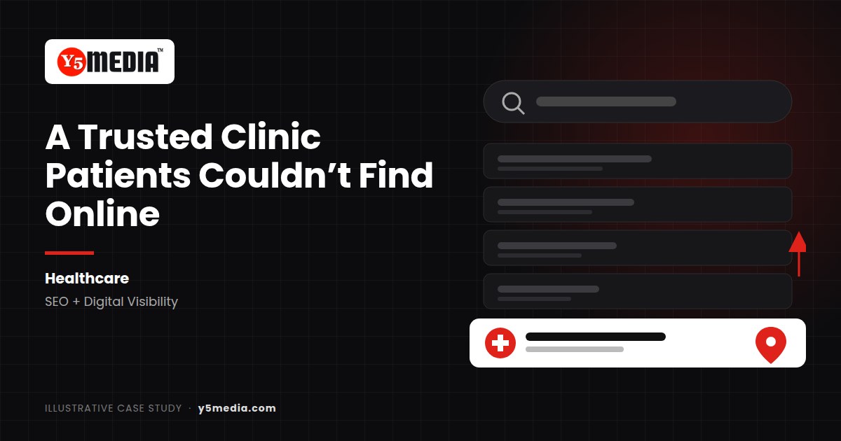 Y5Media illustrative case study 01: Healthcare SEO and digital visibility