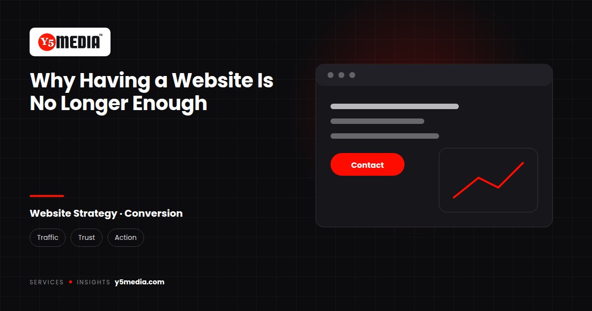 Y5Media: Why Having a Website Is No Longer Enough
