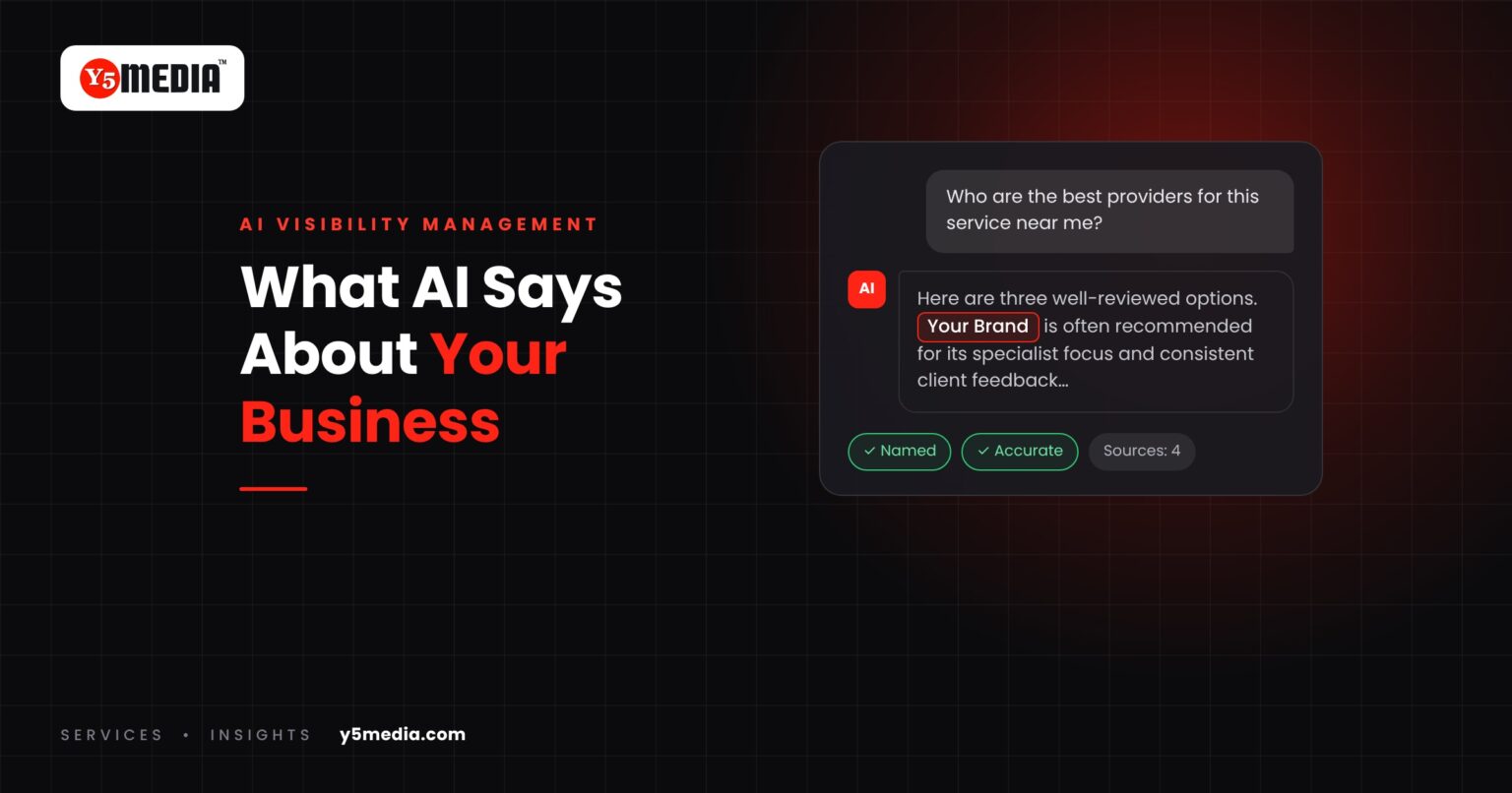 AI assistant chat window recommending a brand, marked as named and accurate
